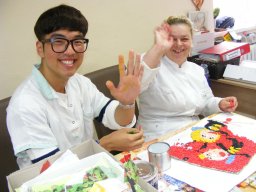 Wizyta międzynarodowej grupy młodzieży w Domu Pomocy Społecznej w Podzamku w ramach ŚDM Kraków 2016r